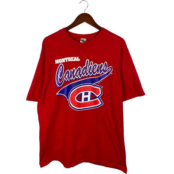 Vintage 1992 Montreal Canadiens Graphic T-Shirt Size L - Picture 1 of 7